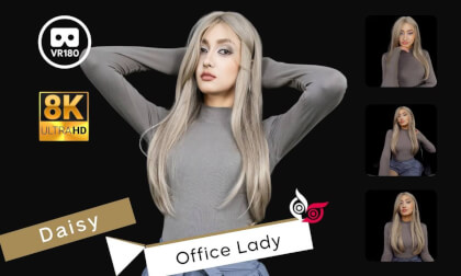 Model - Daisy Part 2 Office Lady 8K 3D VR180 ASMR VR Video Model - Daisy Part 2 Office Lady 8K 3D VR180 ASMR VR