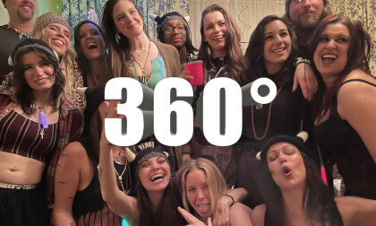 360° Chill & Party: Fun Times at Elaine's House in Ajax with Theresa & Friends! VR Video 360° Chill & Party: Fun Times at Elaine's House in Ajax with Theresa & Friends! VR