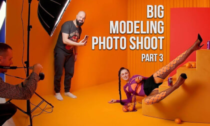 Big Modeling Photoshoot at Geometry Place. Part 3 VR Video Big Modeling Photoshoot at Geometry Place. Part 3 VR