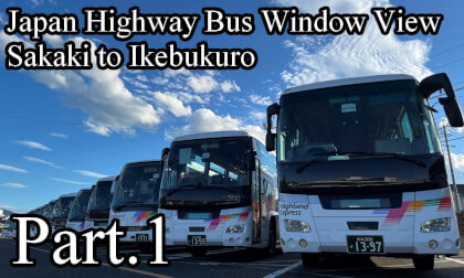 Japan Highway Bus Window View: Sakaki to Ikebukuro Part.1 VR Video Japan Highway Bus Window View: Sakaki to Ikebukuro Part.1 VR