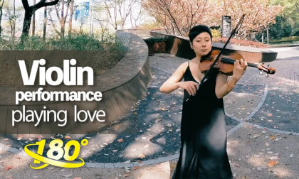 Violin performance - playing love Violin performance - playing love