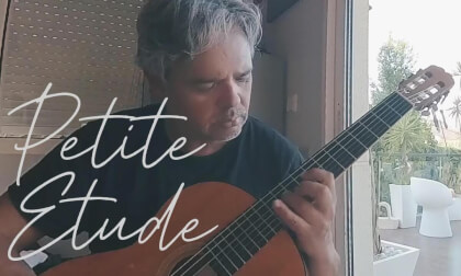 classical guitar in VR180 3D,  Petite Etude (Triumph) classical guitar in VR180 3D,  Petite Etude (Triumph)