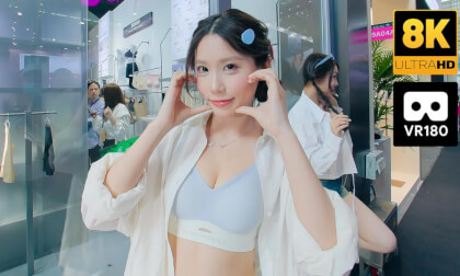 Pretty girl Tangxin, The 20th China SIUF Underwear Fair 2025 VR Video Pretty girl Tangxin, The 20th China SIUF Underwear Fair 2025 VR