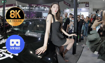 The girl at the booth of KLTfilm VR Video The girl at the booth of KLTfilm VR