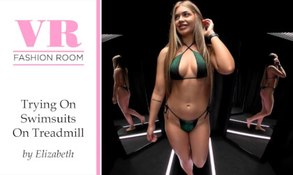 Will you help her choose a swimsuit? Treadmill Swim Week VR Show Will you help her choose a swimsuit? Treadmill Swim Week VR Show