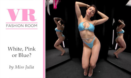 Miss Julia tries on three swimsuits Miss Julia tries on three swimsuits