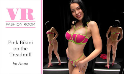 Pink Bikini On The Treadmill VR Fashion Show (with SLOWMO) Pink Bikini On The Treadmill VR Fashion Show (with SLOWMO)