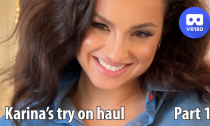 Karina tries on haul. Part 1 (Ukrainian Vyshyvanka, business suits, short summer dress) VR Video Karina tries on haul. Part 1 (Ukrainian Vyshyvanka, business suits, short summer dress) VR