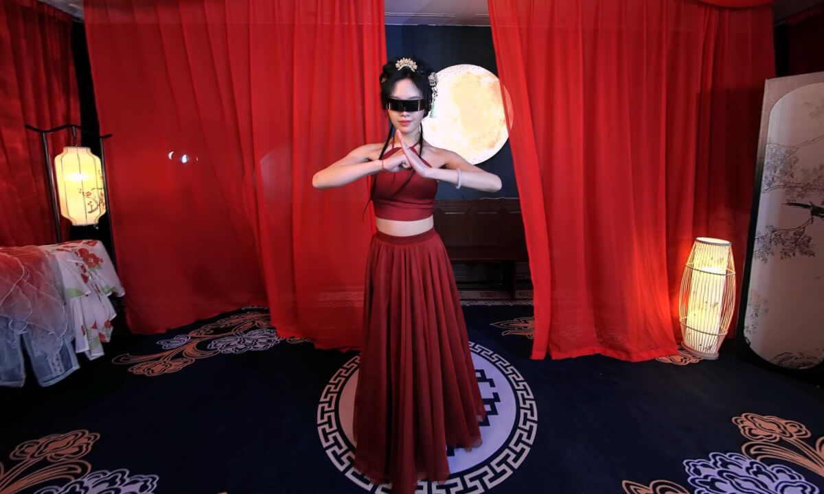 狸妖妖liyaoyao 20250517001 一笑江湖(科目三 DJ) 3D VR 180 8K cover