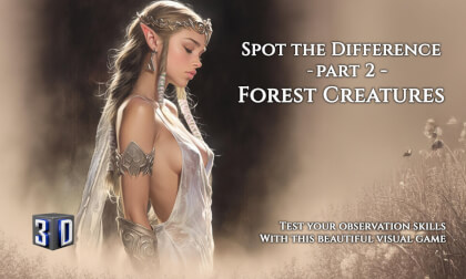 🧐 Spot the difference game - 🧝 Beautiful Forest Creatures 🌲 8K 3D - part 2 🧐 Spot the difference game - 🧝 Beautiful Forest Creatures 🌲 8K 3D - part 2