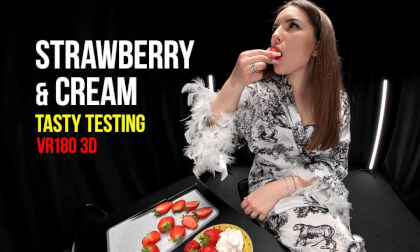 Olena's Strawberry Tasty Testing VR Video Olena's Strawberry Tasty Testing VR