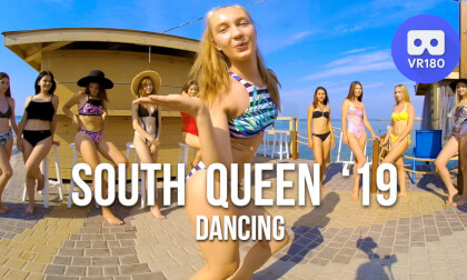 Beauty contest South Queen. Bikini dancing VR Video Beauty contest South Queen. Bikini dancing VR