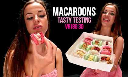 Macaroons Tasty Tasting in VR180 VR Video Macaroons Tasty Tasting in VR180 VR