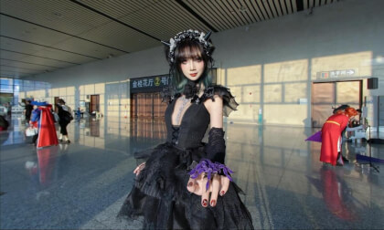 Interacting with cosplayers at the comic exhibition/2025南宁春典的COSER老师互动 VR Video Interacting with cosplayers at the comic exhibition/2025南宁春典的COSER老师互动 VR