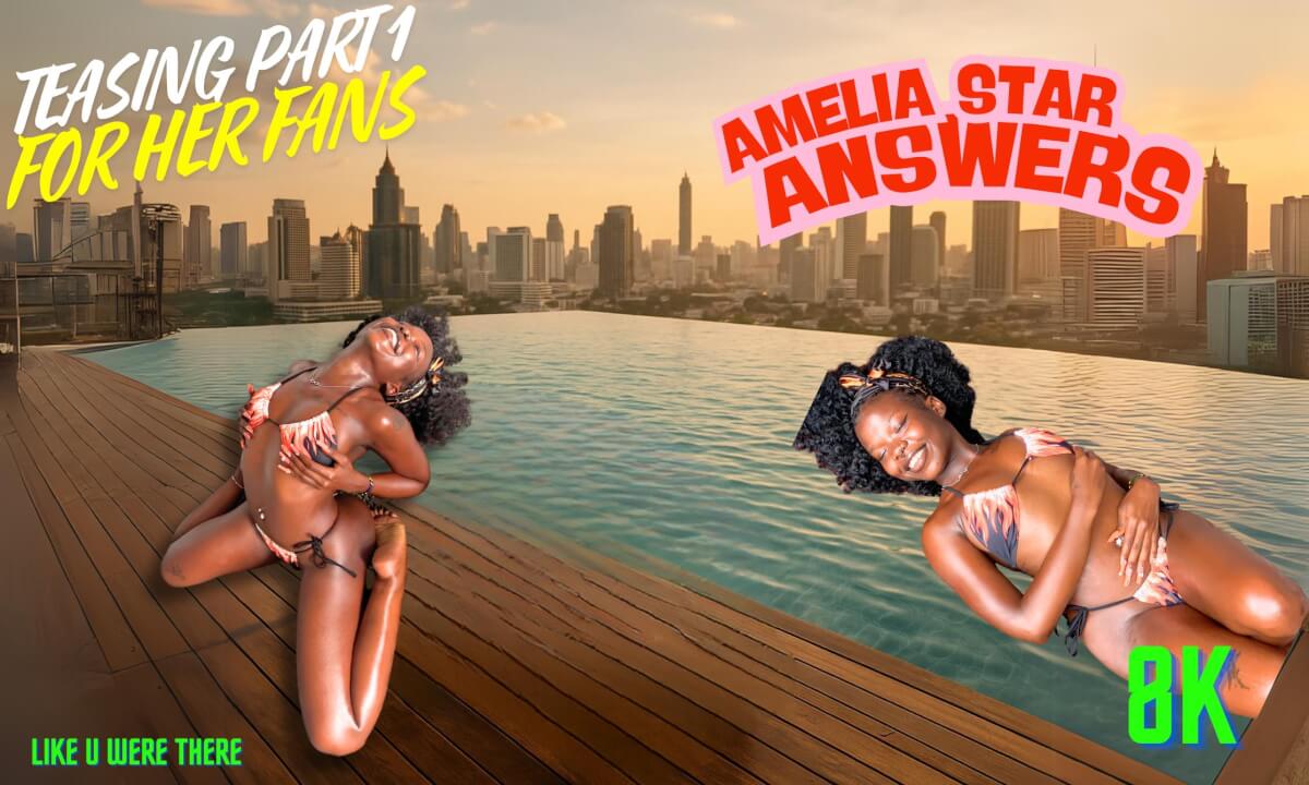 New Ebony Student Friend 🌴Tanned Beauty by the Pool 🏊♀️ VR180 8K cover