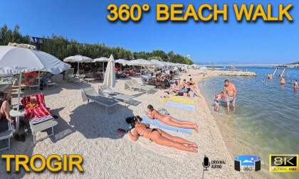 🌀 360° Walk at Trogir City Beach 🏝️Croatia 🇭🇷 VR Video 🌀 360° Walk at Trogir City Beach 🏝️Croatia 🇭🇷 VR