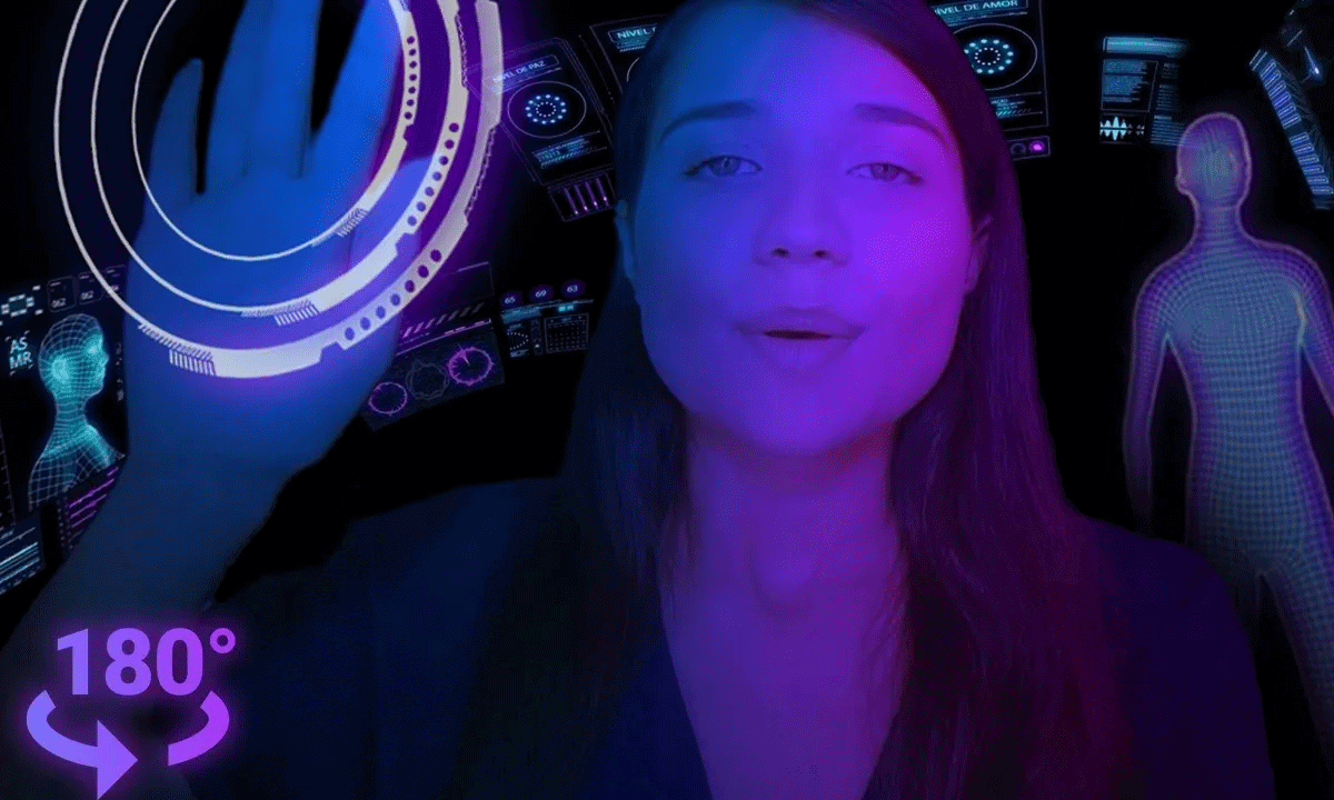 180º FUTURISTIC ASMR ✧ BODY SCAN: RELAXING IMMERSIVE VR MEDITATION (360º audio) English Voice Over cover