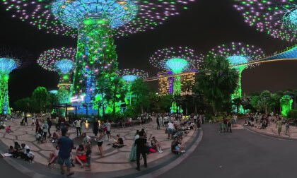 Singapore Supertree Grove lightshow Singapore Supertree Grove lightshow