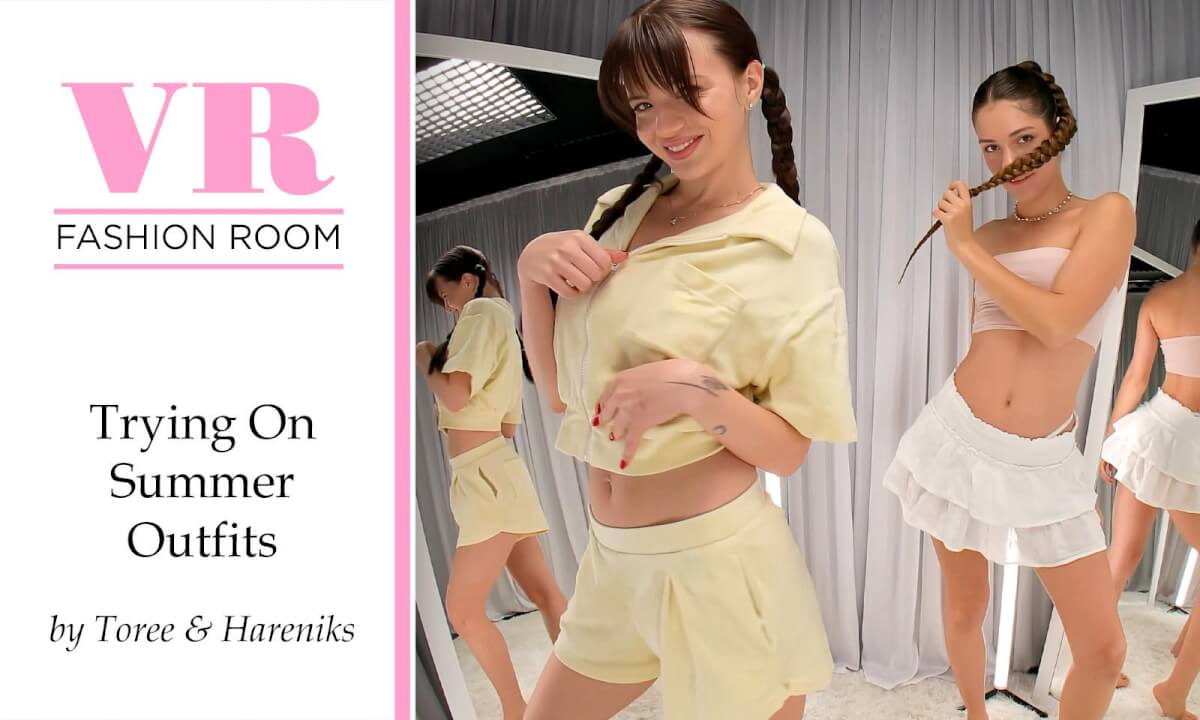 Trying on summer outfits by Toree & Hareniks cover