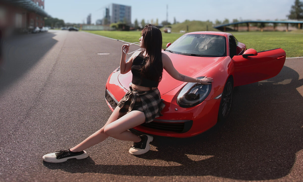 Frequency of Attraction | An 8K VR180 Encounter with Her by the Porsche, Amidst Nature cover