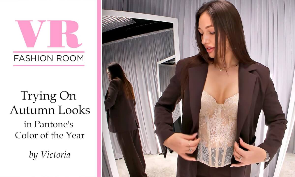 Trying On Autumn Looks in Pantone's Color of the Year 2025 cover