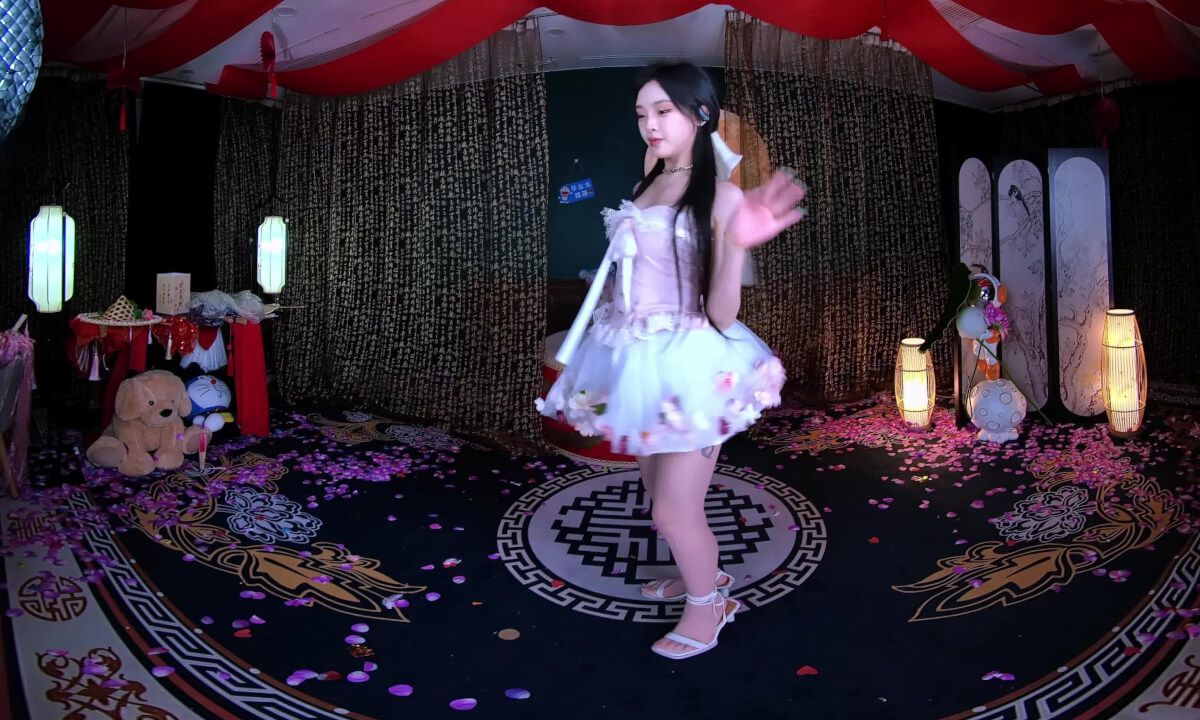 狸妖妖liyaoyao 20251112001 桃花旗袍 3D VR 180 8K cover