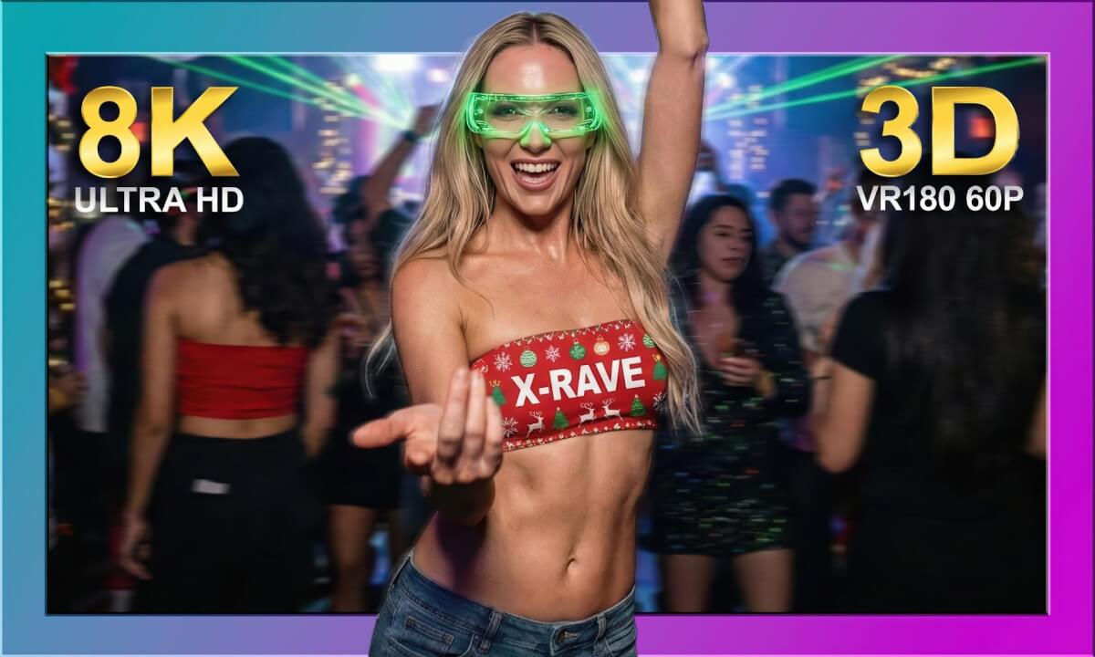 POV & Up Close White Christmas RAVE Dance Party cover